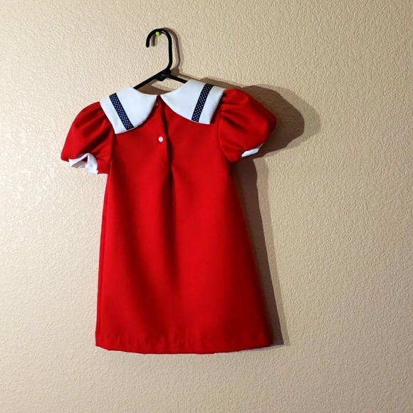 Red baby sailor dress - Picture 2 of 3